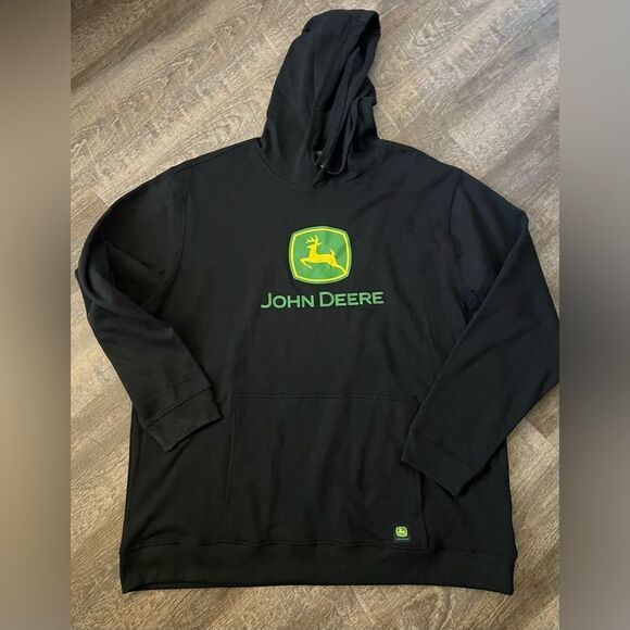 John Deere Core Graphic Logo Hoodie Black- Size XXL - Picture 3 of 10